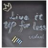 vidaXL Wall Sticker Blackboard 0.6 x 2 m 2 Rolls with Chalks