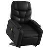 vidaXL Stand up Massage Recliner Chair Black Faux Leather