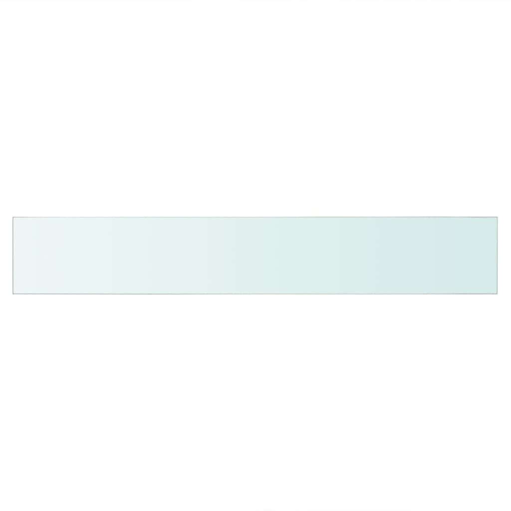 vidaXL Shelf Panel Glass Clear 80x12 cm