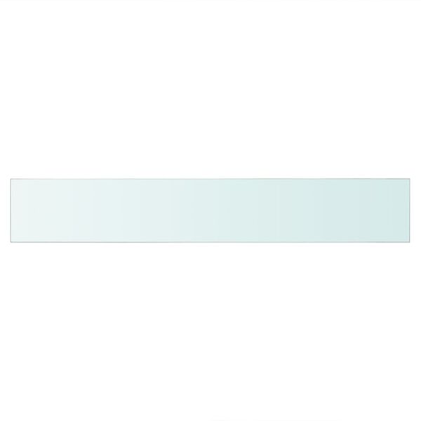 vidaXL Shelf Panel Glass Clear 80x12 cm