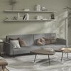 vidaXL 2-Seater Sofa Bed Light Grey Velvet