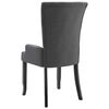 vidaXL Dining Chairs with Armrests 6 pcs Dark Grey Fabric