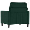 vidaXL Sofa Chair Dark Green 60 cm Velvet