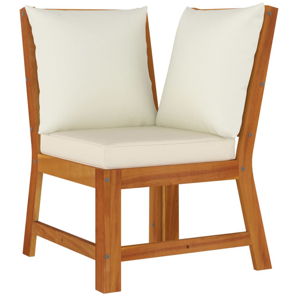 vidaXL 6 Piece Garden Dining Set with Cushions Solid Wood Acacia