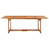 vidaXL Garden Dining Table 220x90x75 cm Solid Acacia Wood