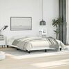 vidaXL Bed Frame without Mattress White Full Faux Leather