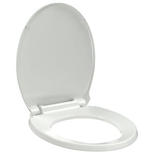 vidaXL Soft-close Toilet Seat White Oval