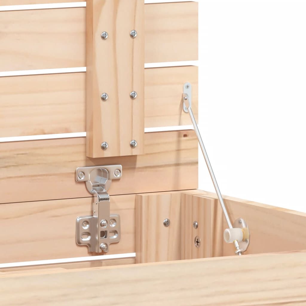 vidaXL Laundry Basket 88.5x44x76 cm Solid Wood Pine