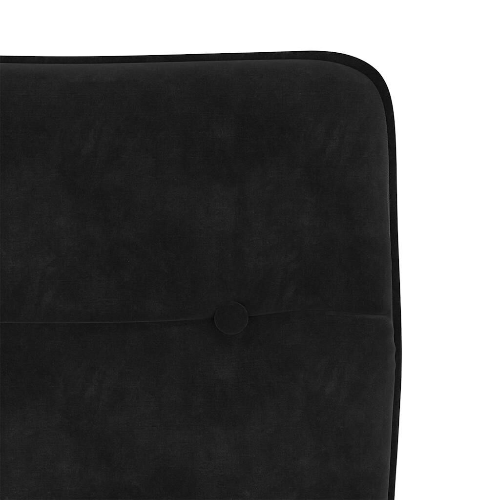 vidaXL Dining Chairs 2 pcs Black Velvet