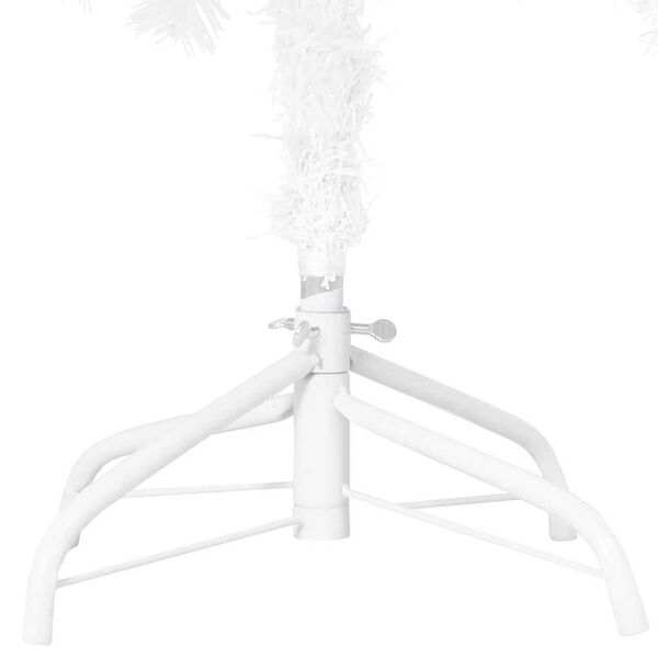 vidaXL Artificial Pre-lit Christmas Tree with Ball Set White 120 cm PVC