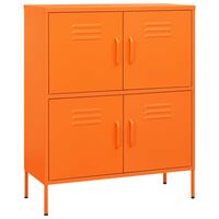 vidaXL Storage Cabinet Orange 80x35x101.5 cm Steel