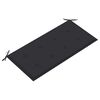 vidaXL Garden Bench with Anthracite Cushion 112 cm Solid Teak Wood