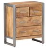 vidaXL Sideboard 60x35x70 cm Rough Mango Wood