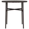 vidaXL Tea Table Brown 45 cm Poly Rattan