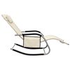 vidaXL Sun Loungers 2 pcs Textilene Cream and Grey