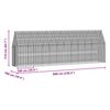 vidaXL Chicken Cage 2 pcs Silver 600 x 100 x 210 cm Galvanised Steel