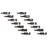 vidaXL Wall-mounted Wine Rack for 7 Bottles 2 pcs White Metal