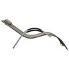 vidaXL Sun Lounger Textilene Taupe and Grey