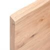 vidaXL Table Top Light Brown 40x40x(2-4) cm Treated Solid Wood Live Edge