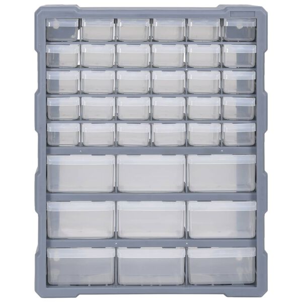 vidaXL Multi-drawer Organiser with 39 Drawers 38x16x47 cm