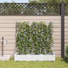 vidaXL Garden White 120 x 40 x 126 cm Steel