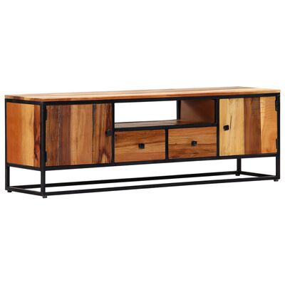 vidaXL TV Cabinet 120x30x40 cm Solid Reclaimed Wood and Steel