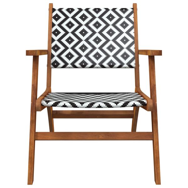 vidaXL Garden Chairs 2 pcs Solid Acacia Wood