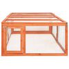 vidaXL Rabbit Hutch 183x90x46.5 cm Solid Firwood
