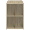 vidaXL Desk Sonoma Oak 102x50x75 cm Engineered Wood