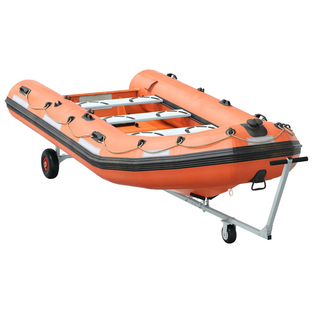 vidaXL Boat Trailer with 3 Wheels, Foldable and Adjustable, 160 kg Steel