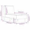 vidaXL Chaise Longue Light Grey Fabric