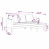 vidaXL Sofa Set 2 pcs Light grey 173 x 131 x 67 cm Velvet