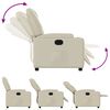 vidaXL Recliner Chair Cream Faux Leather