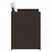 vidaXL Garden Chairs with Cushions 4 pcs Brown Poly Rattan