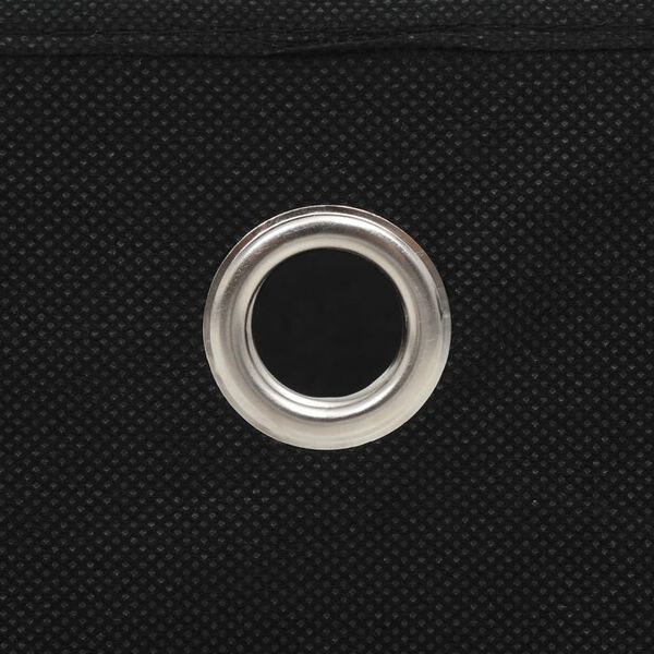 vidaXL Storage Boxes 4 pcs Non-woven Fabric 28x28x28 cm Black