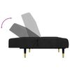 vidaXL 2 Piece Sofa Set Black Velvet