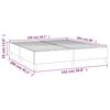 vidaXL Bed Frame without Mattress White Queen Faux Leather (US Only)