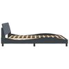 vidaXL Bed Frame "Dover" Dark Grey 152x203 cm Queen Velvet