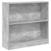 vidaXL Bookshelf Concrete Grey 80x24x75 cm Engineered Wood