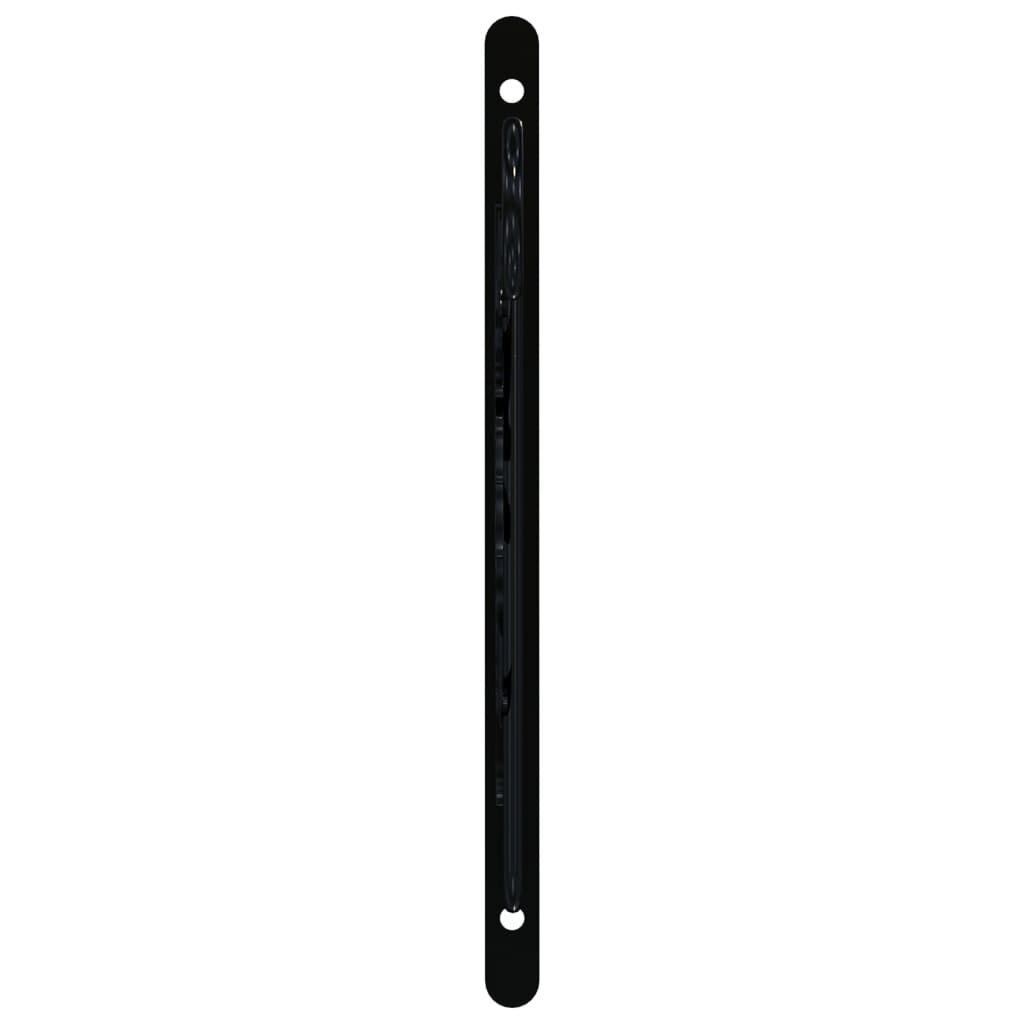 vidaXL Hanging Basket Brackets 4 pcs Black Steel