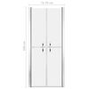 vidaXL Shower Door Frosted ESG 76x190 cm