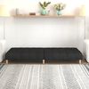 vidaXL 2-Seater Sofa Bed Black Fabric