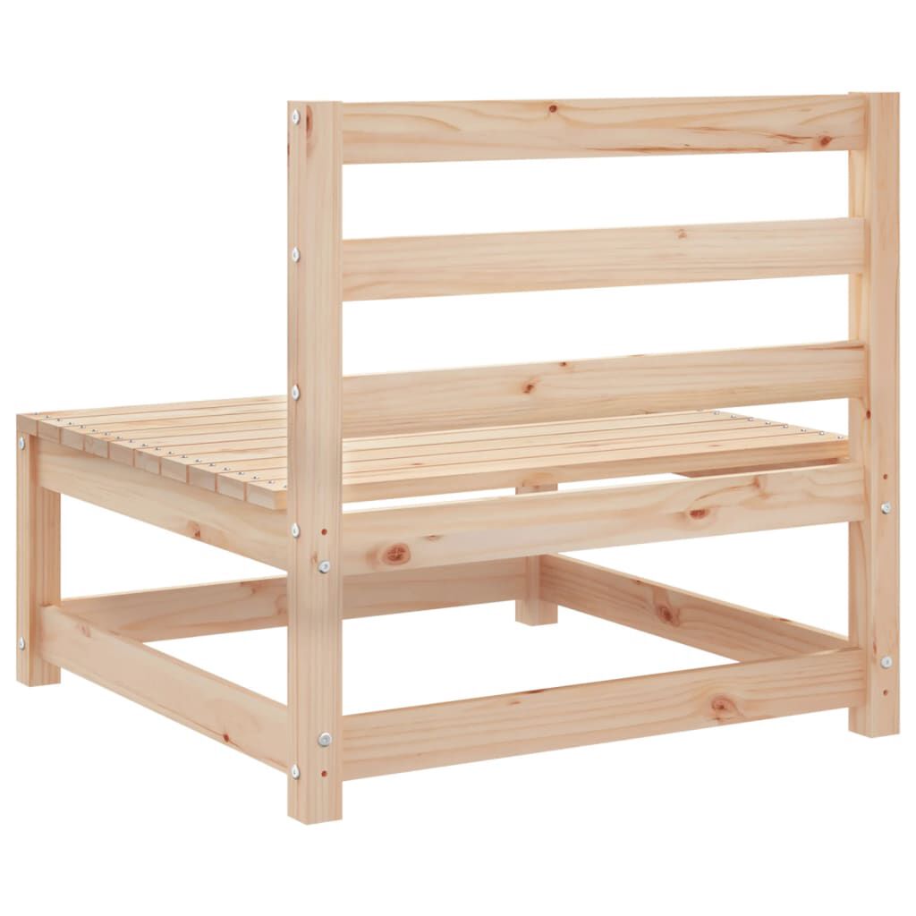 vidaXL Garden Sofas Armless 2 pcs 70x70x67 cm Solid Wood Pine