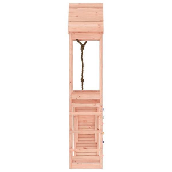 vidaXL Playhouse with Climbing Wall Solid Wood Douglas