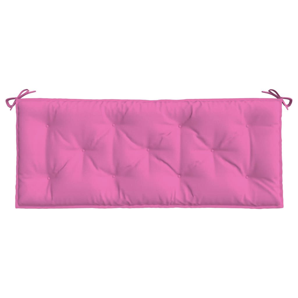 vidaXL Garden Bench Cushions 2pcs Pink 120x50x7cm Fabric