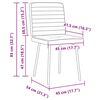 vidaXL Dining Chairs 2 pcs Black Velvet