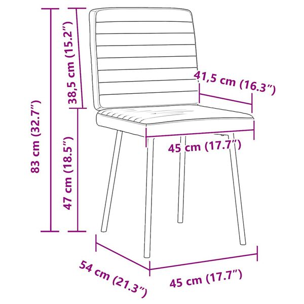 vidaXL Dining Chairs 2 pcs Black Velvet