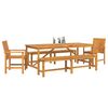 vidaXL Garden Dining Set 5 pcs Brown Solid Acacia Wood