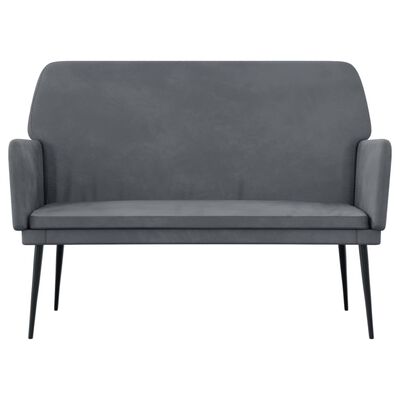 vidaXL Bench Dark Grey 108x79x79 cm Velvet