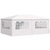 vidaXL Professional Party Tent with Side Walls 4x6 m White 90 g/m?